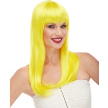 Timion Sarı Renk Uzun Düz Parti Peruğu (5148)