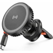 Erdmsp Magsafe ile Uyumlu Kablosuz Hızlı Şarj 5W/7.5W/10W/15W Çıkış  Araba Hava Çıkışına Montaj 4.5-7.0 Inç Telefonlar Için Uygun