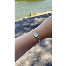 Glossy Jewelery Kalın Arpa Model Kuzey Yıldızı Bileklik