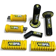 MOTORKİT MK Protaper Modifiye Seti Sarı [ Elcik + Arka Basamak + Ön Basamak + Vites Çorabı ] Cg - Cub - Motorkit Mk