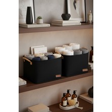 2`li Büyük Boy Dolap Içi Çamaşır Çocuk Odası Oyuncak Düzenleyici Katlanır Saklama Sepeti