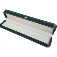 Özer Kutu Deri Bileklik Kutusu Lüks (Yeşil)