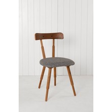 Unboxdeco Nesrin Masif Ceviz  Ahşap Tasarım Sandalye