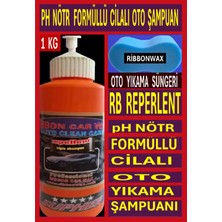 Ph Nötr Formüllü Cilalı Oto Yıkama Şampuanı 1 kg + Oto Yıkama Süngeri
