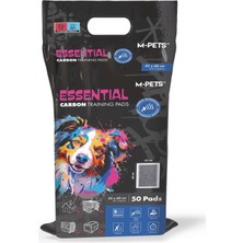 M-Pets Essentıal Carbonlu Yapışkanlı Çiş Pedi 45X60CM 50Lİ