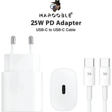 MAROOBLE Ekonomik Şarj Aleti Seti 35W Usb-C Hızlı Şarj Adaptörü ve Kablosu – Tüm Telefon Serileri ile Uyumlu