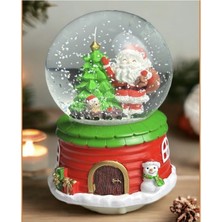 UltraNova Büyük Boy Kar Küresi ile Noel Teması, Çam Ağacı ve Süsler Dekorasyonu