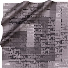 Cacharel Logo Desenli  Ipek Twill Eşarp