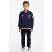 Crassi Erkek Hırka Kolej Yaka Nakışlı