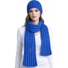 Uretti - Emine 9106 1749 El Örgüsü Bere ve Kaşkol Takımı