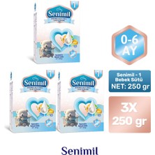 Senimil Senımıl 1 Bebek Sütü 250 gr (0-6 Ay) 3 Lü Avantaj Paketi