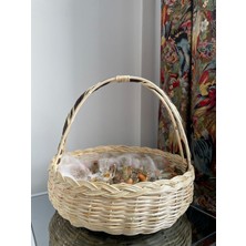 Beyaz Atölyem 3 Saplı Büyük Boy Söz Sepeti