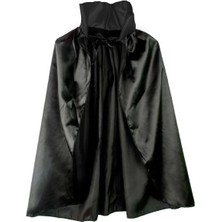 Jet Sepet Siyah Renk Yakalı Halloween Pelerini 90 cm