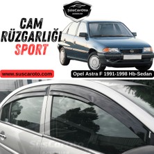 Caralp Opel Astra F 1991-1998 Hb-Sedan Uyumlu Mugen Cam Rüzgarlığı Seti Piano Black 4\\\'lü Ithal Parlak Siyah