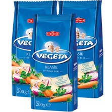 Vegeta Klasik Çeşni 200 gr x 3 Hırvat Menşeli Sebzeli Baharat Yüksek Aroma