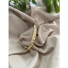 Stainles Steel Ay Yıldız Işlemeli Renkli Kelepçe