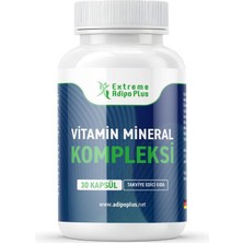 Extreme Adipo Plus Vitamin Mineral Kompleksi 30 Kapsül - Günlük Multivitamin ve Mineral Takviyesi