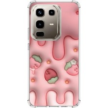 TechTree Infinix Note 50 Pro Uyumlu Çilekli Pasta Baskılı Silikon Kılıf