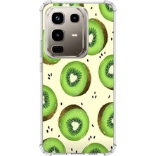 TechTree Infinix Note 50 Pro Uyumlu Yeşil Kivi Dilimleri ve Kalp Çekirdek Baskılı Silikon Kılıf