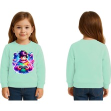 Sedirli Unisex Roblox Baskılı Çocuk Swaetshirt 3 Iplik Şardonlu