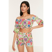 C&city Pareo Plaj Şortlu Bolero 2113 Yeşil