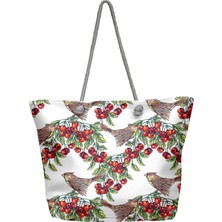 C&city Y1670-12 Kadın Plaj Çantası Çok Renkli