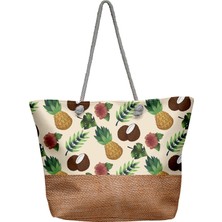 C&city Y1670-06 Kadın Plaj Çantası Çok Renkli