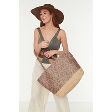 Dijital Baskılı Plaj Çantası Y8670-27 Çok Renkli