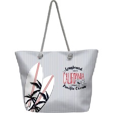 C&city Y1670-14 Kadın Plaj Çantası Çok Renkli