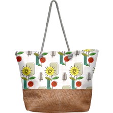 C&city Y1670-02 Kadın Plaj Çantası Çok Renkli