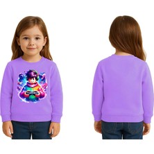 Sedirli Unisex Roblox Baskılı Çocuk Swaetshirt 3 Iplik Şardonlu