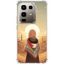 TechTree Infinix Note 50 Pro Uyumlu Filistine Özgürlük Kız Baskılı Silikon Kılıf