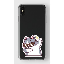 Manitoba Iphone X/xs Uyumlu Baskılı Yumuşak Silikon Şeffaf Telefon Kılıfı