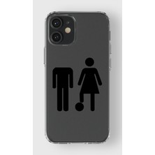 Manitoba Iphone 12 Mini Uyumlu Baskılı Yumuşak Silikon Şeffaf Telefon Kılıfı