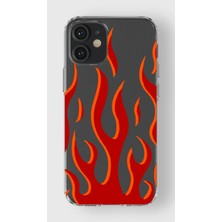 Manitoba Iphone 12 Mini Uyumlu Baskılı Yumuşak Silikon Şeffaf Telefon Kılıfı