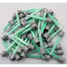 Utts Yapıştırıcı Uçları, 50ML 1:1/1:2 Iki Bileşenli Yapıştırıcılar Karıştırıcı Uç(10 Adet)