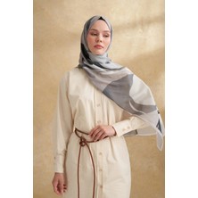 Gri-Füme Armanda Ipek Pamuk Şal 3383