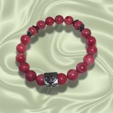 Reina Del Corazen El Yapımı Doğal Yeşim Antik Bileklik  – Otantik Tasarım, Tarihî Ilhamlı, Bolluk ve Huzur Enerjili Şık Takı