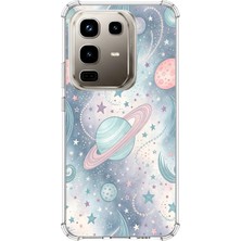 TechTree Infinix Note 50 Pro Uyumlu Soft Renkli Gezegenler Baskılı Silikon Kılıf