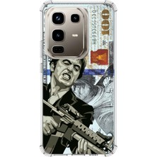 TechTree Infinix Note 50 Pro Uyumlu Scarface Dolar Tasarımlı Baskılı Silikon Kılıf