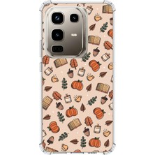 TechTree Infinix Note 50 Pro Uyumlu Sonbahar Balkabağı Baskılı Silikon Kılıf