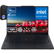 Lenovo Thinkpad E14 Gen 7 Ultra 7-255H 32GB 512GB SSD Arc 140T 14" Wuxga WIN11 Pro 21SX007HTXEP2 + Elektropasaj Çanta