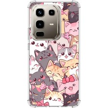 TechTree Infinix Note 50 Pro Uyumlu Sevimli Kediler Baskılı Silikon Kılıf