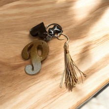 Epoksi P Harfi Anahtarlık