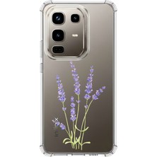 TechTree Infinix Note 50 Pro Uyumlu Lavanta Çiçek Tasarımlı Baskılı Silikon Kılıf