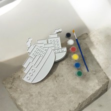3D Tasarım 2d Boyama Seti Gemi ( 5 adet)