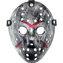 Timion Jason Maskesi Hannibal Maskesi Metal Gümüş Renk 20X25 cm (5148)