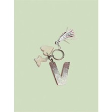 Epoksi V Harfi Anahtarlık