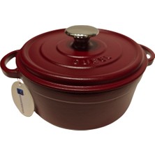 Sürel 24 cm Yuvarlak Tencere Saten Bordo