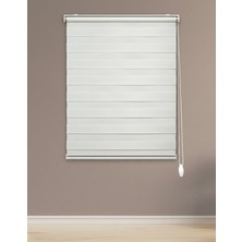 Perdego Gelincik Serisi Beyaz Renk - Yüksek Kaliteli Bambu Zebra Perde